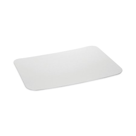 PACTIV EVERGREEN Aluminum Take-Out Container Lid, Loaf Pan Lid, 8.4 x 5.9, White/Aluminum, 400PK YL788